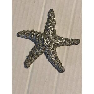 Silver‎ Metal Starfish Paperweight 3.5”